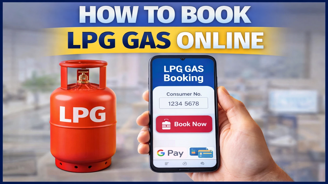 How to book LPG gas online using mobile phone