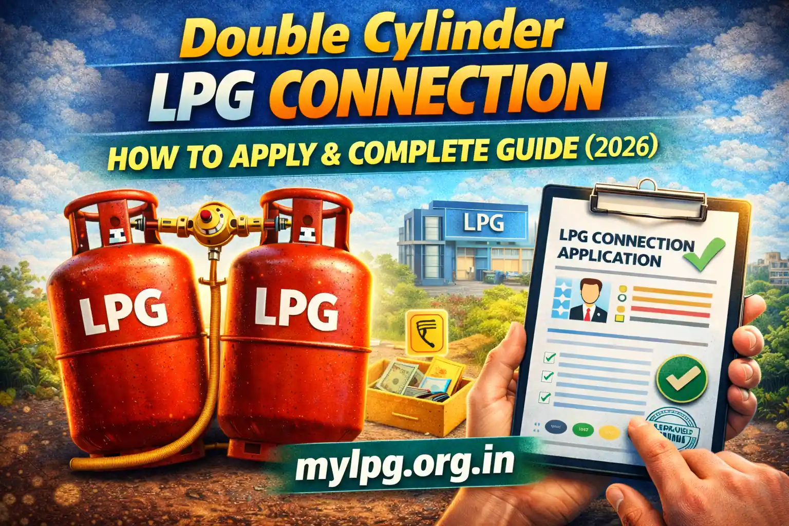 Double cylinder LPG connection how to apply complete guide 2026 with application process – mylpg.org.in